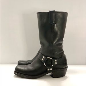 Frye Harness 12R Black Boots W 7.5